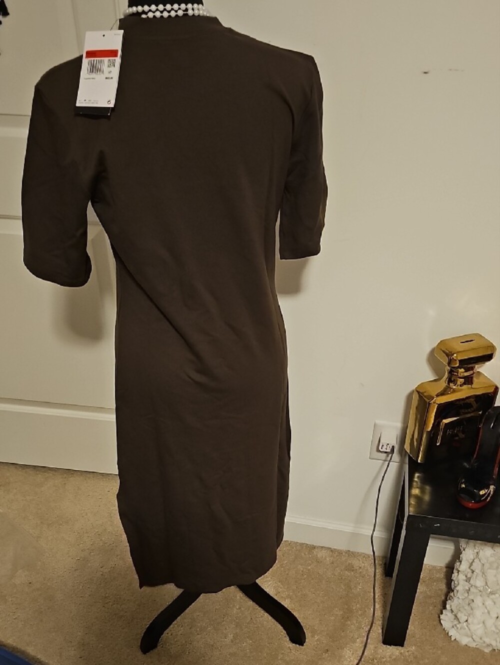 Nike Women's Dark Brown Midi Swoosh Dress - Picture 6 of 7